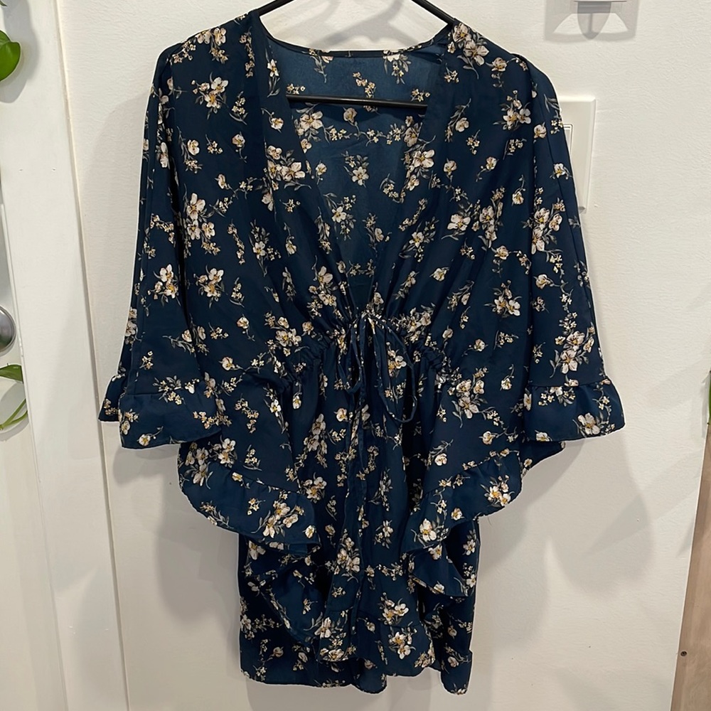 Floral bathing suit cover up